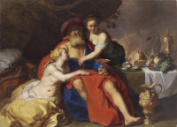 Abraham Bloemaert: Lot and his daughters